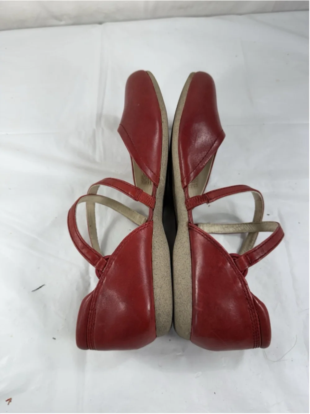 Josef Seibel Fiona 13 leather ballerina flat in red sz 38